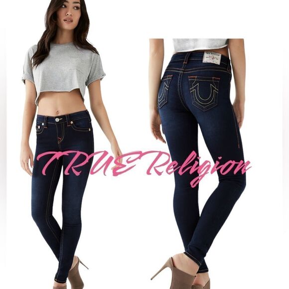 TRUE  Religion mid rise super skinny jeans - Picture 1 of 16